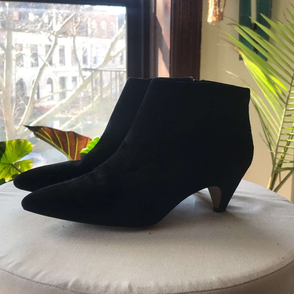 Sam Edelman Suede Low Heel Bootie
